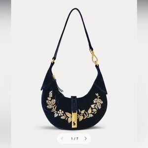 Ralph Lauren Polo ID Bullion Velvet Mini Shoulder Bag